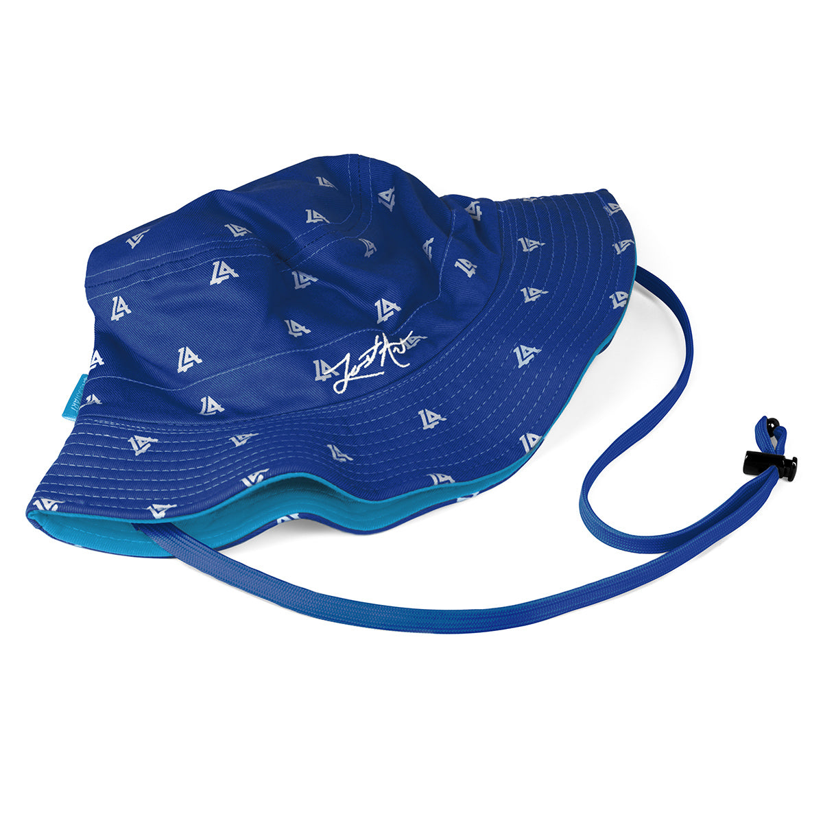 Lost Art Canada - blue coloured bucket hat inside folded view