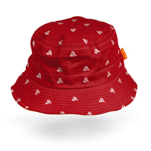 Lost Art Canada - red orange coloured bucket hat back view