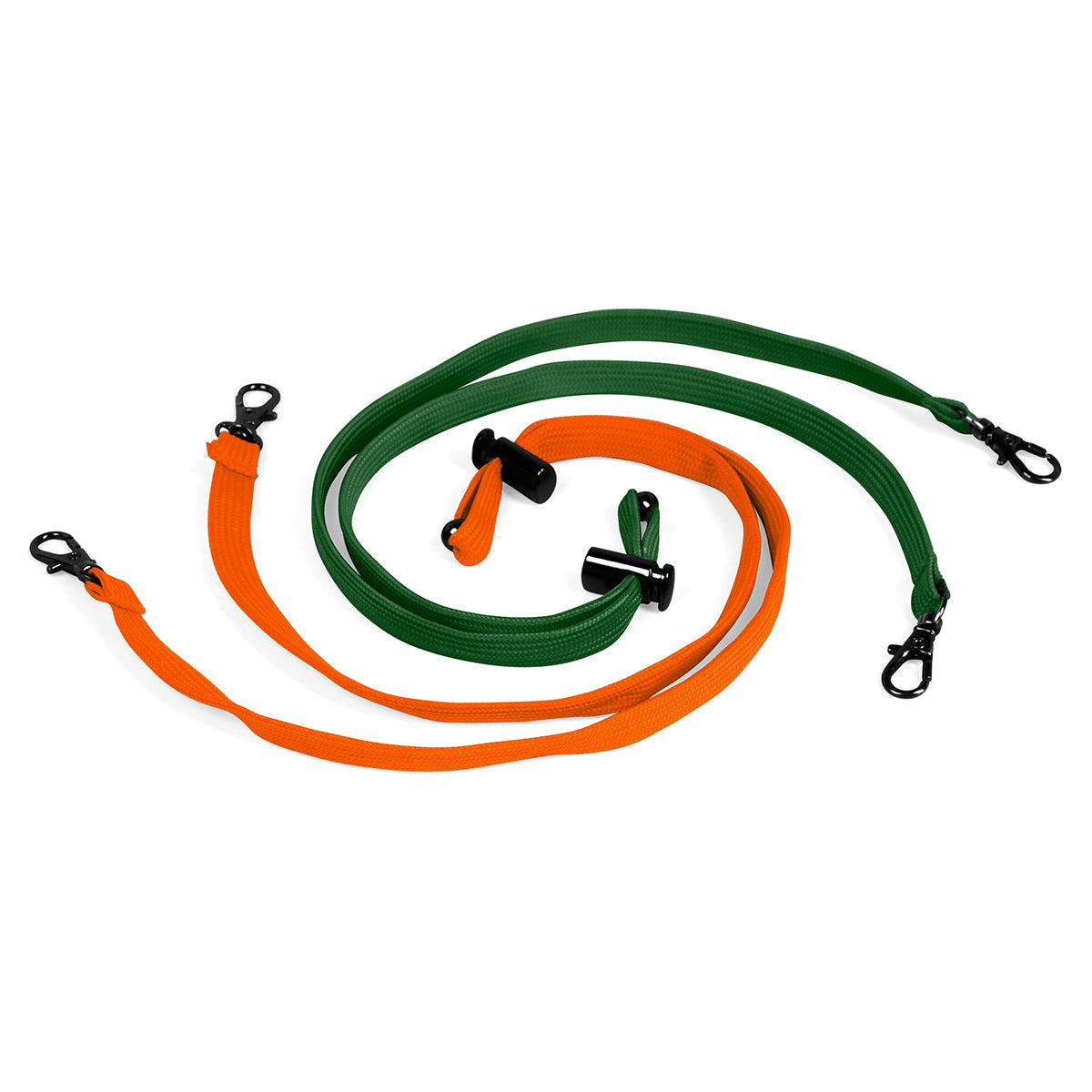 Lost Art Canada - green orange coloured bucket hat strings view