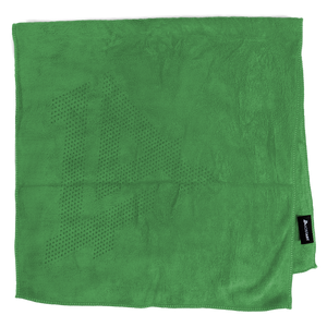Lost Art Canada - green rink rag hand towel top view