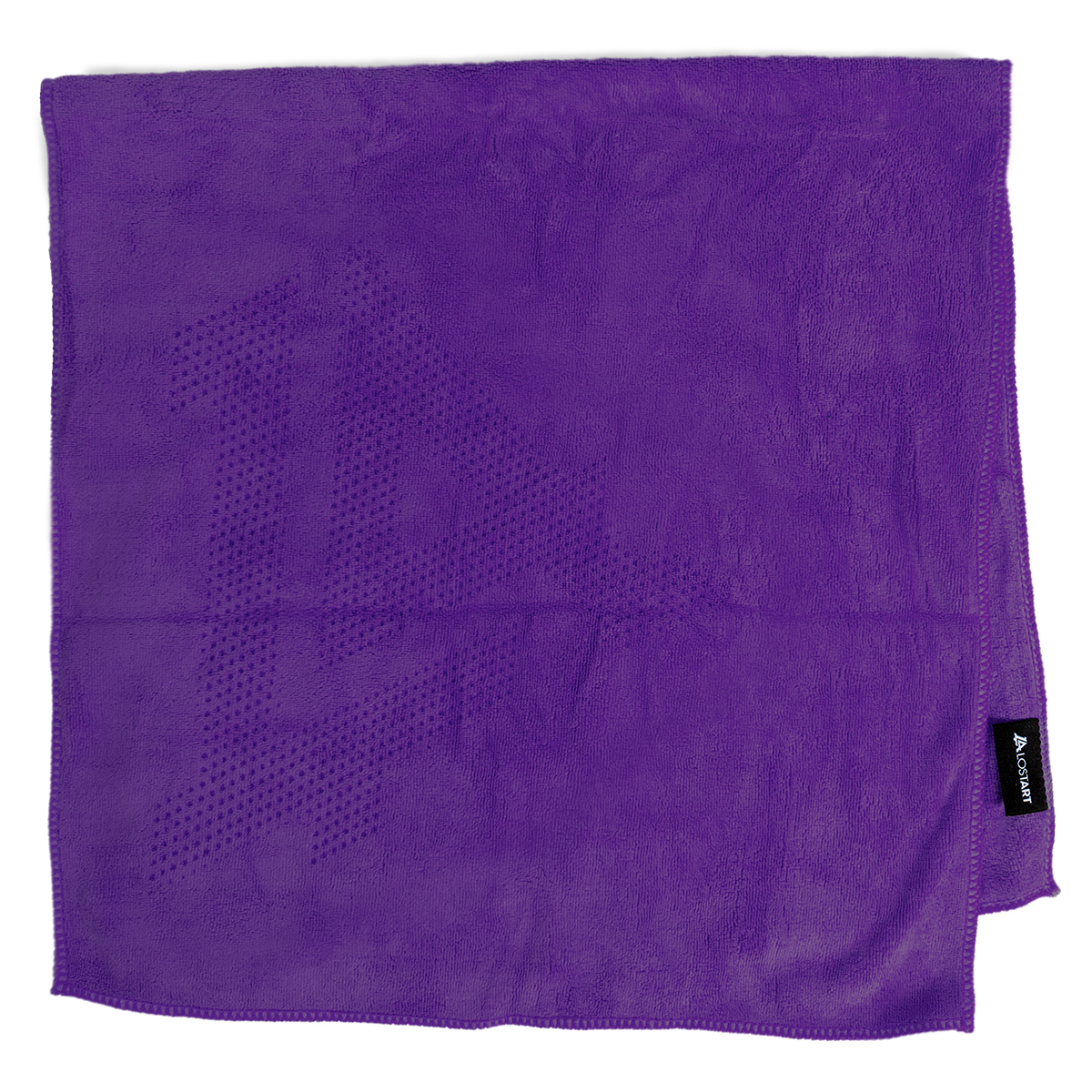 Lost Art Canada - purple rink rag hand towel top view
