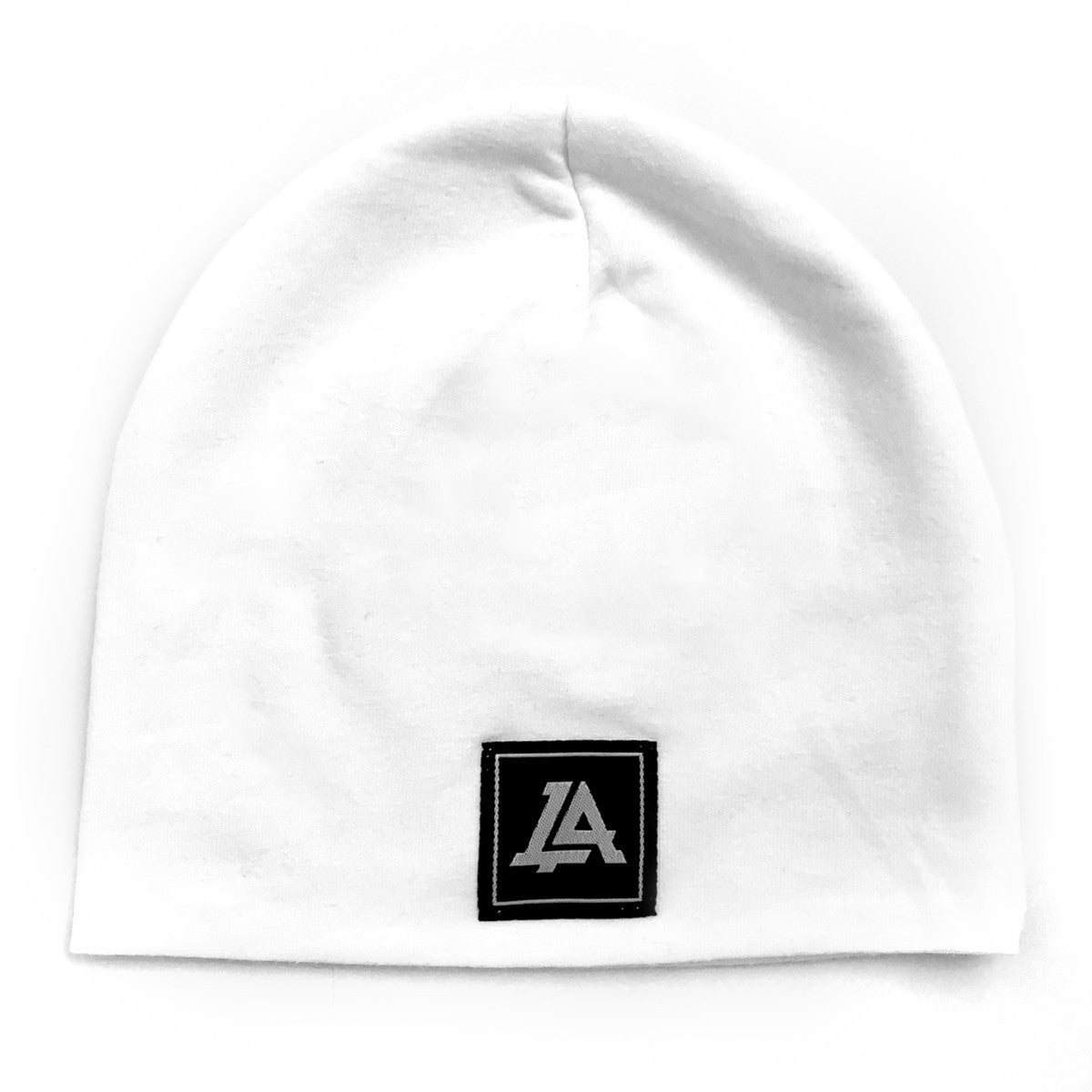 Lost Art Canada - white baby winter toque front view