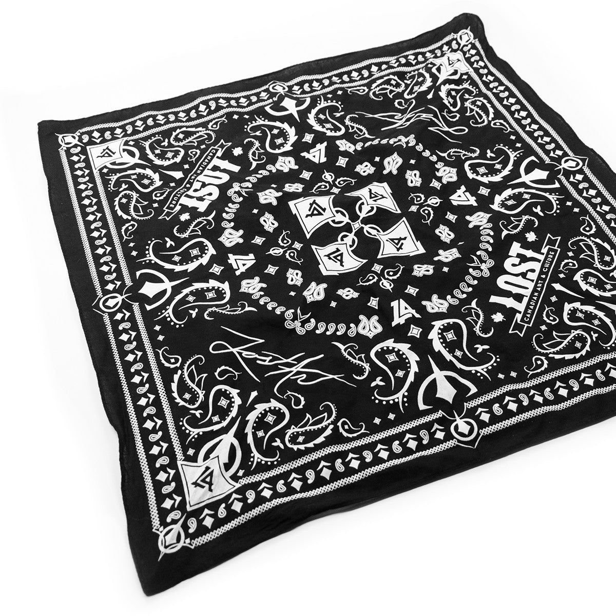 Lost Art Canada - custom black bandana