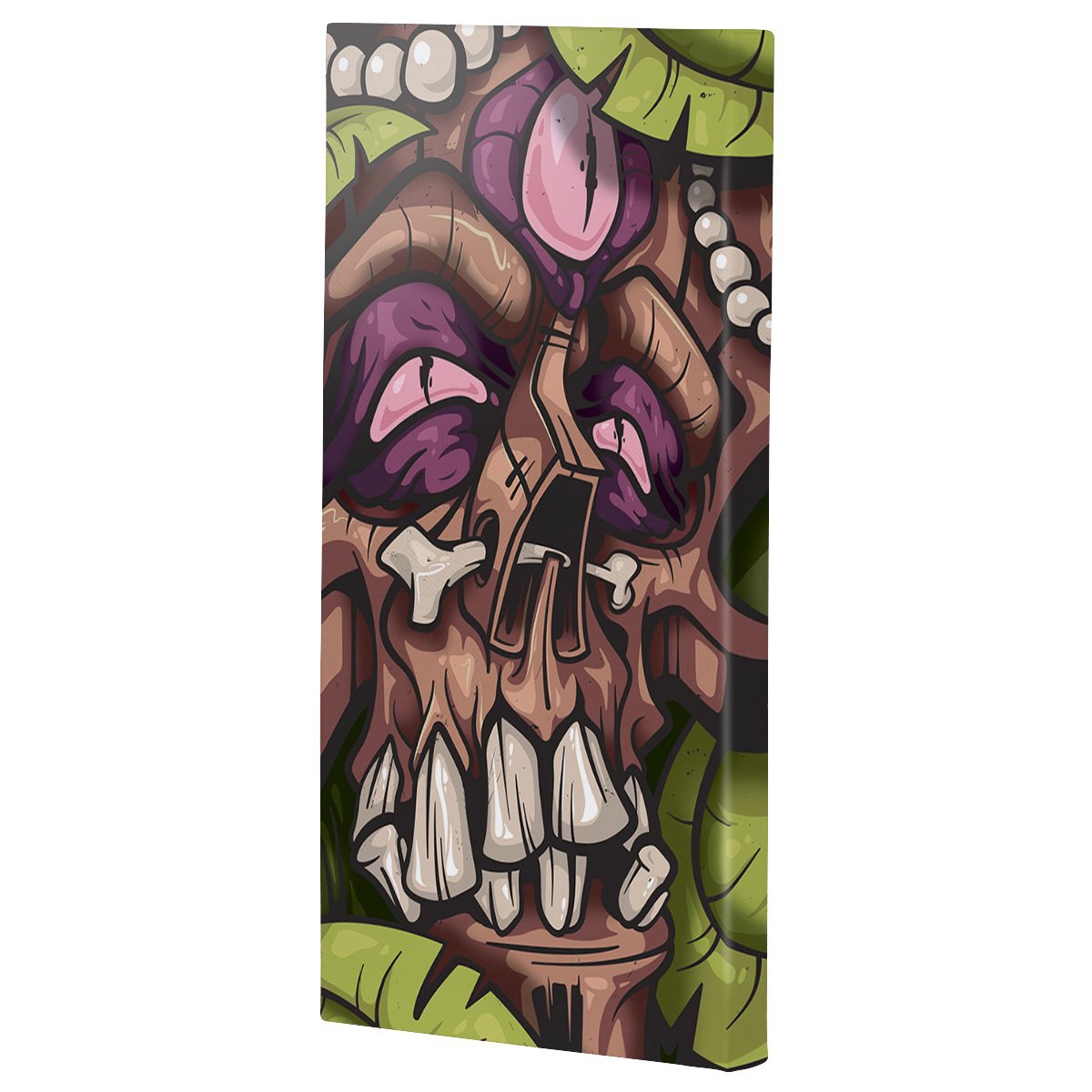 Lost Art Canada - green grass god canvas print angle view