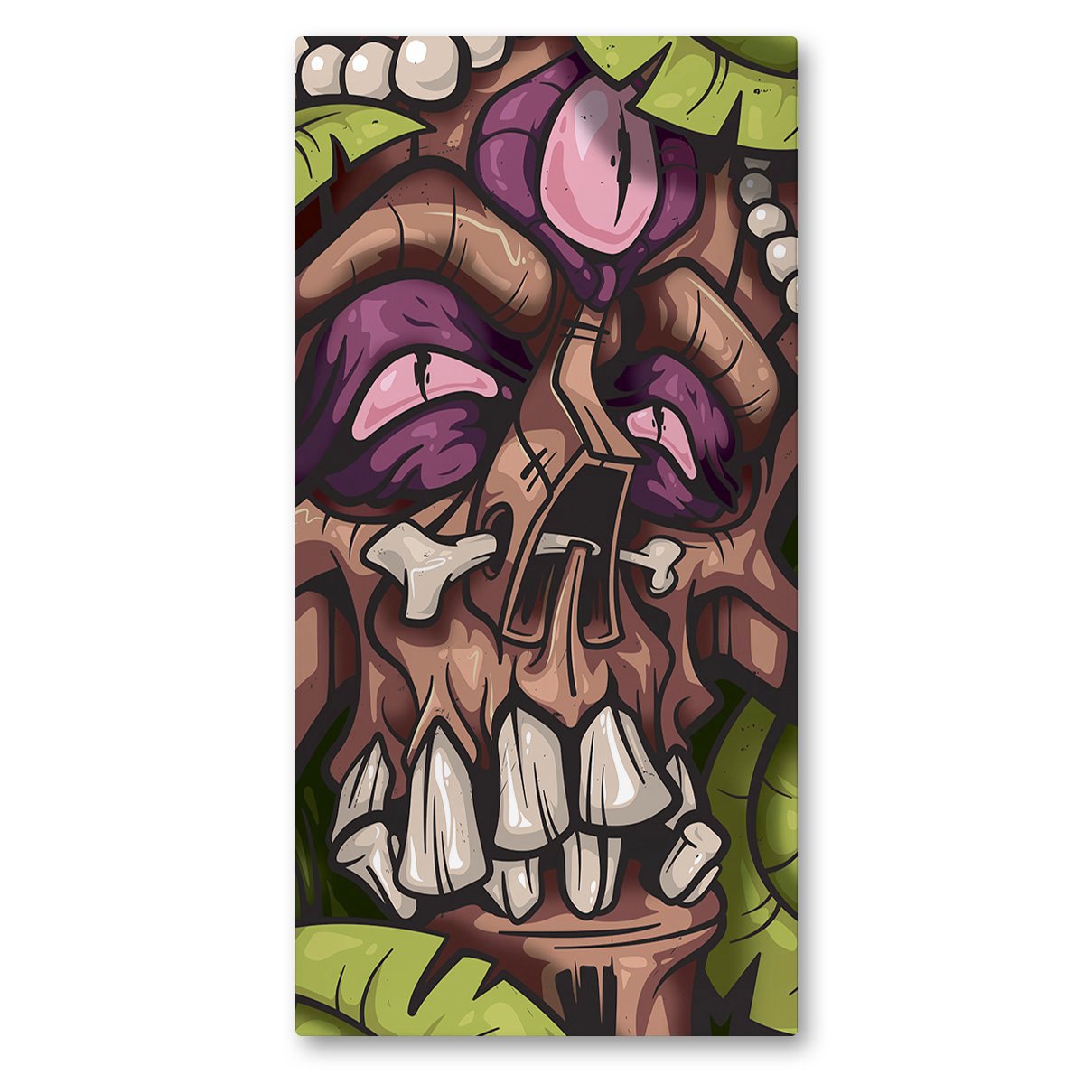 Lost Art Canada - green grass god canvas print front view