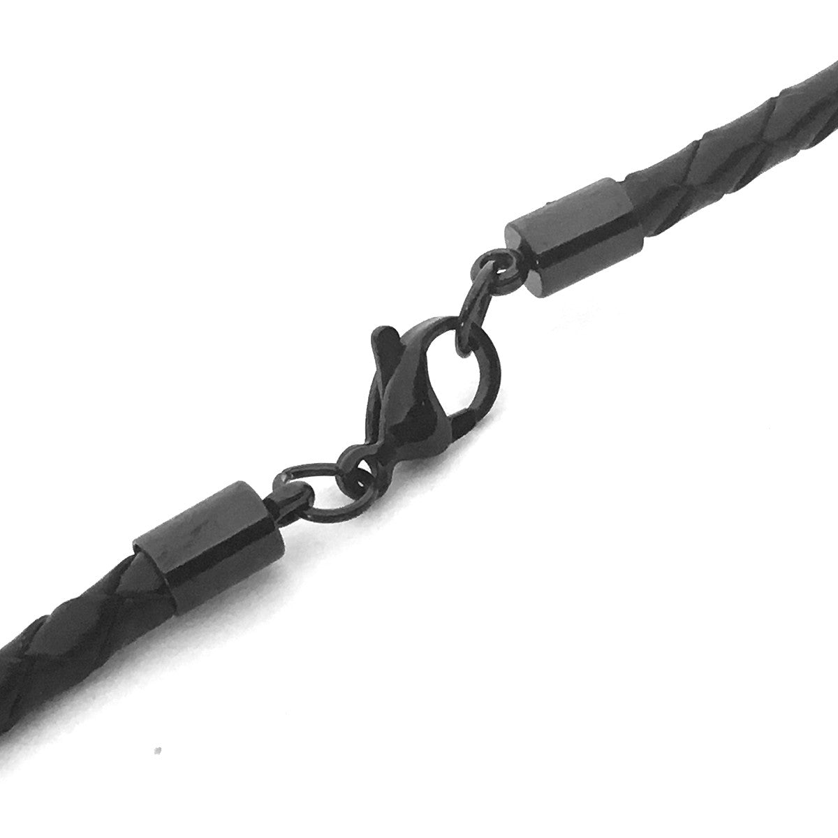 Lost Art Canada - black steel jewellery krane necklace back view