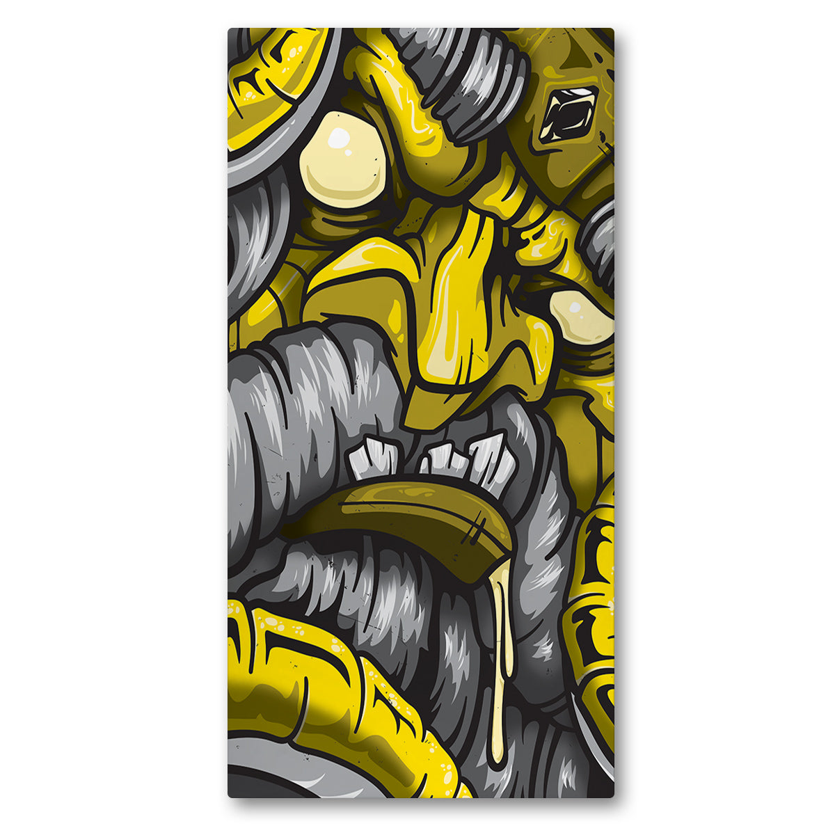 Lost Art Canada - yellow water god canvas print front view