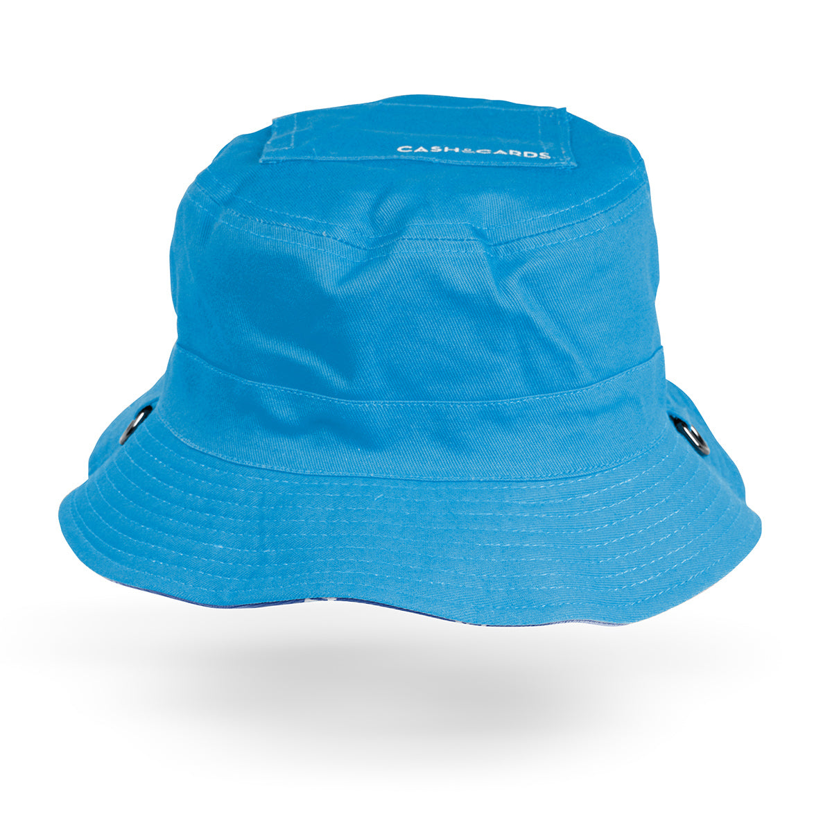 Lost Art Canada - blue coloured bucket hat inside front view