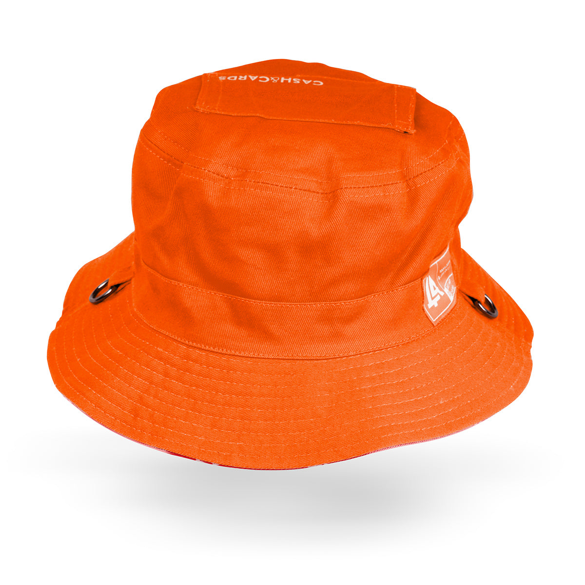 Lost Art Canada - red orange coloured bucket hat inside back view