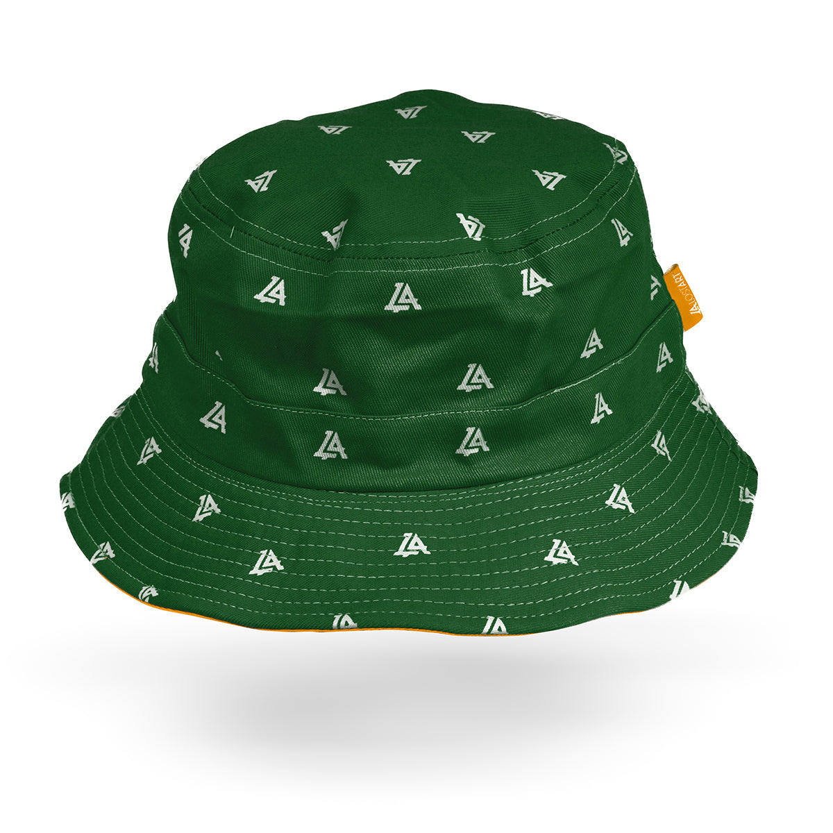 Lost Art Canada - green orange coloured bucket hat back view