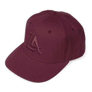 Lost Art Canada - maroon outfielder baseball snapback hat side view