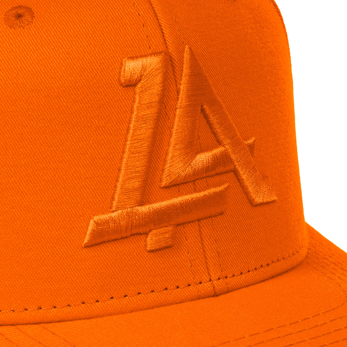 Lost Art Canada - orange outfielder baseball snapback hat close up