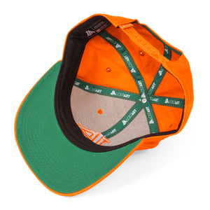 Lost Art Canada - orange outfielder baseball snapback hat inside view