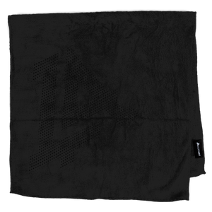Lost Art Canada - black rink rag hand towel top view
