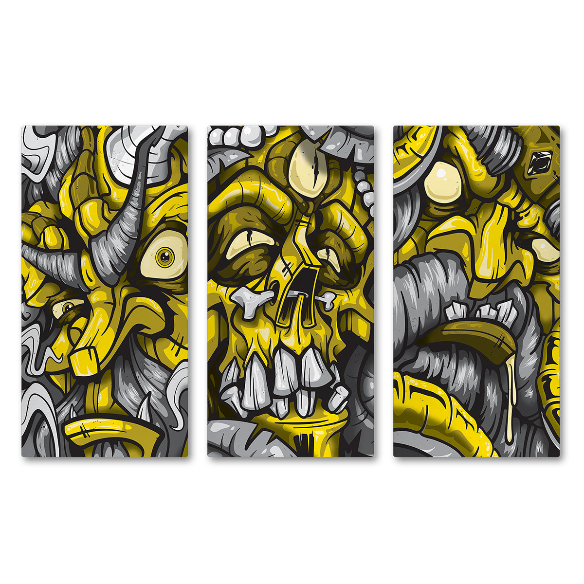 Lost Art Canada - yellow god series canvas print front view