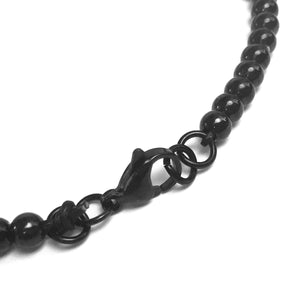 Lost Art Canada - black steel jewellery krait bracelet clasp view