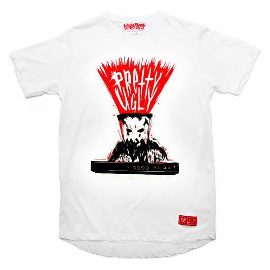 Culture Shock Canada - white Pretty.Ugly maschine beat tee front view