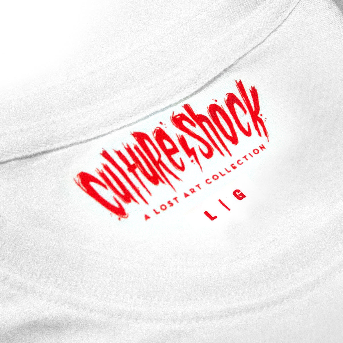 Culture Shock Canada - white Pretty.Ugly maschine beat tee inside tag view