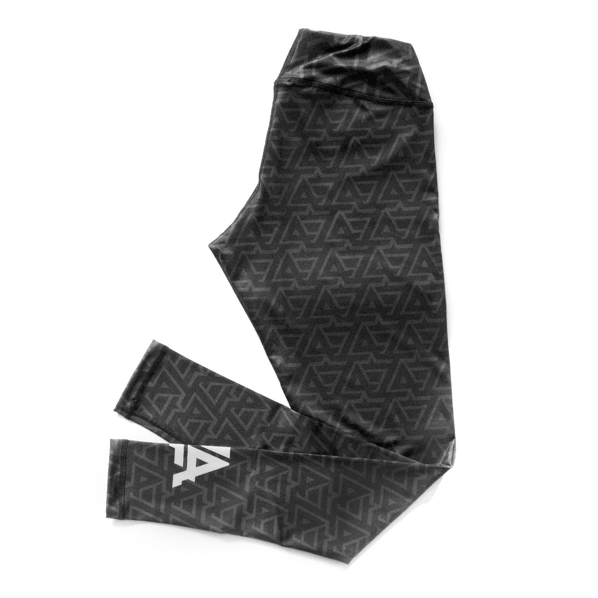 Lost Art Canada - black and grey leggings LA design side view