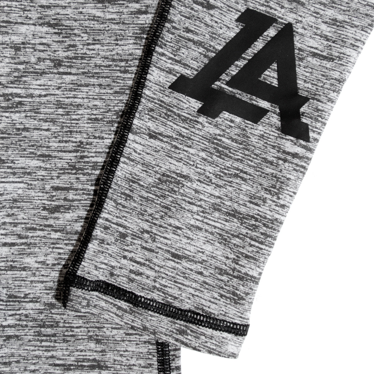 Lost Art Canada - heathered grey and black leggings ankle view