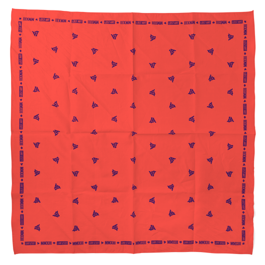 Lost Art Canada - pink purple coloured bandana top view