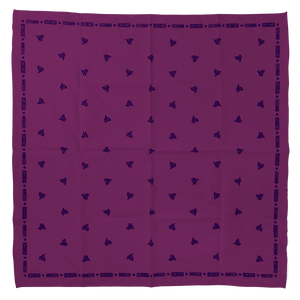 Lost Art Canada - purple coloured bandana top view