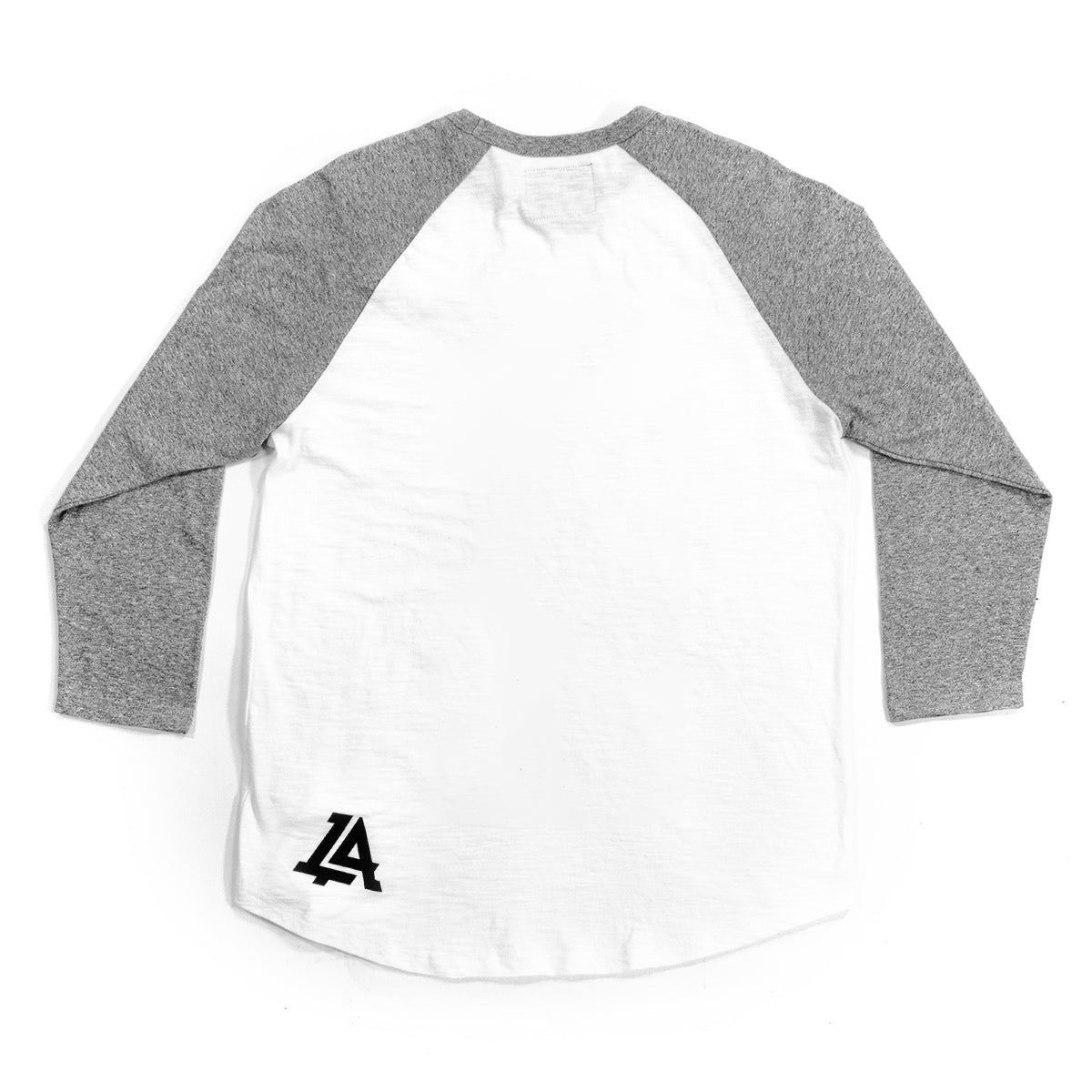 Lost Art Canada - white and grey blessed virgin mary baseball tee back view