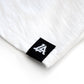 Lost Art Canada - black and white LOST monogram baseball tee front tag view