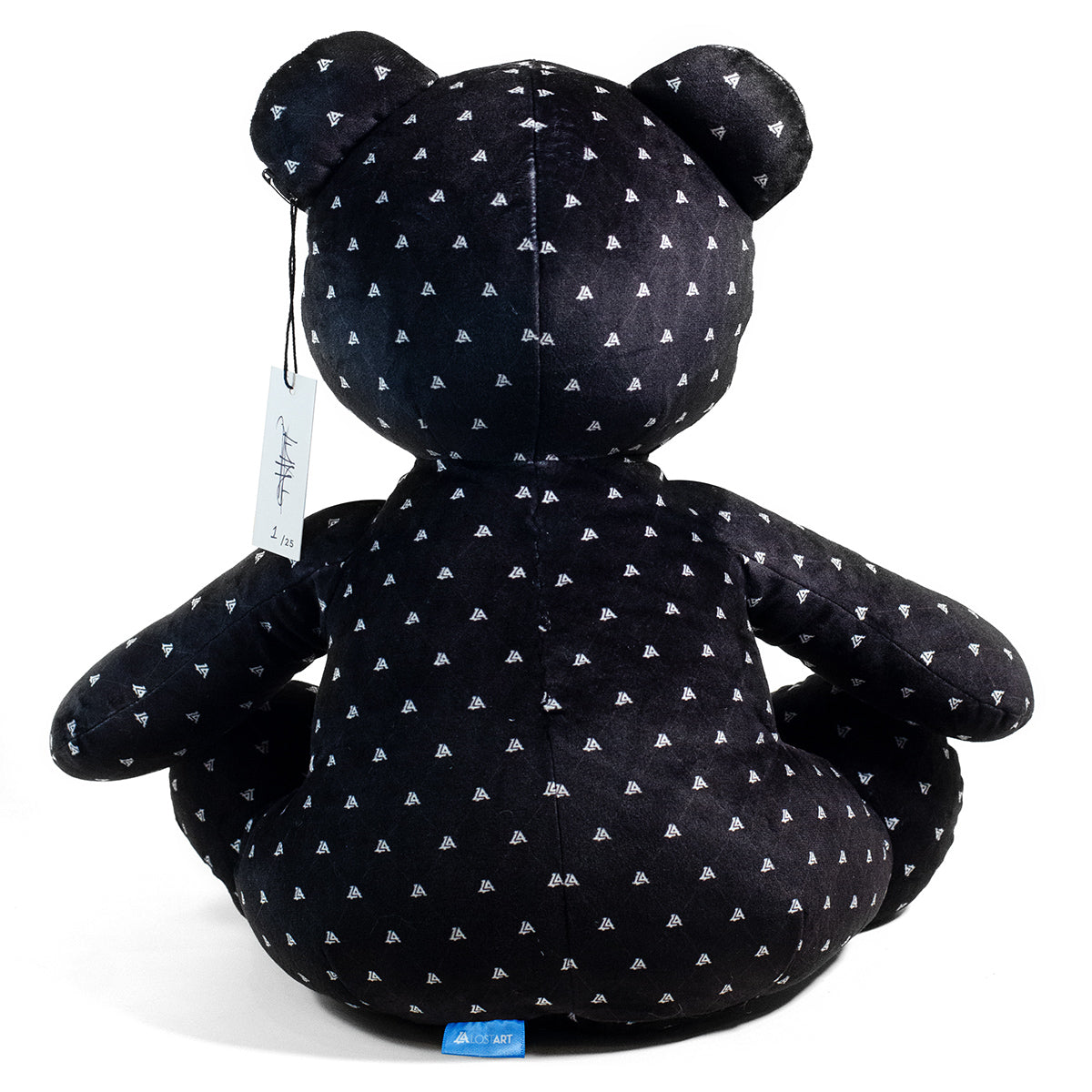 Lost Art Canada - black white patterned teddy bear back view
