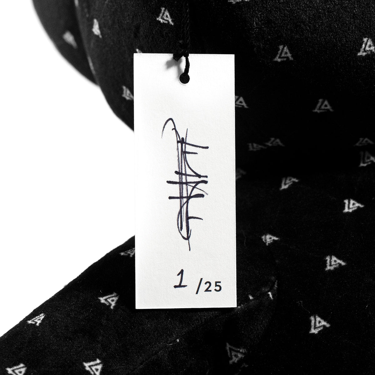 Lost Art Canada - black white patterned teddy bear signature view