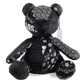 Lost Art Canada - black white patterned teddy bear front view