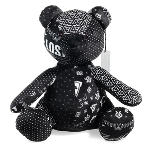Lost Art Canada - black white patterned teddy bear front view