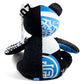 Lost Art Canada - black white blue patterned teddy bear back view