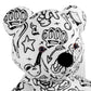 Lost Art Canada - white black patterned teddy bear signature view