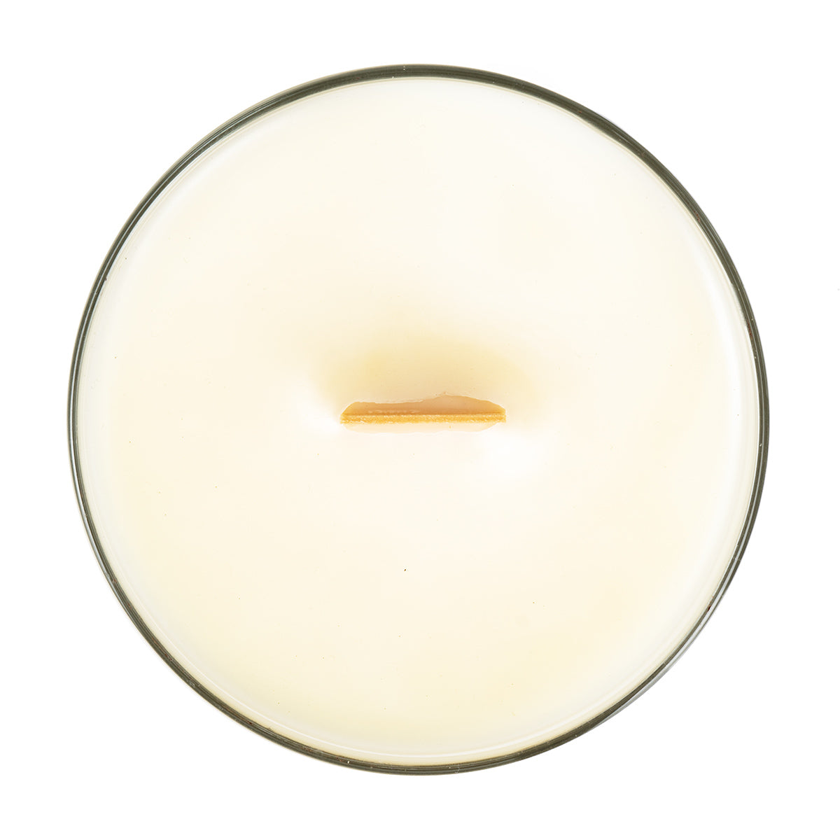 Lost Art Canada - white coffee scented candle top view