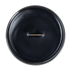 Lost Art Canada - black tobacco scented candle top view