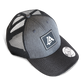 Lost Art Canada - grey and black patch curved snapback hat front view