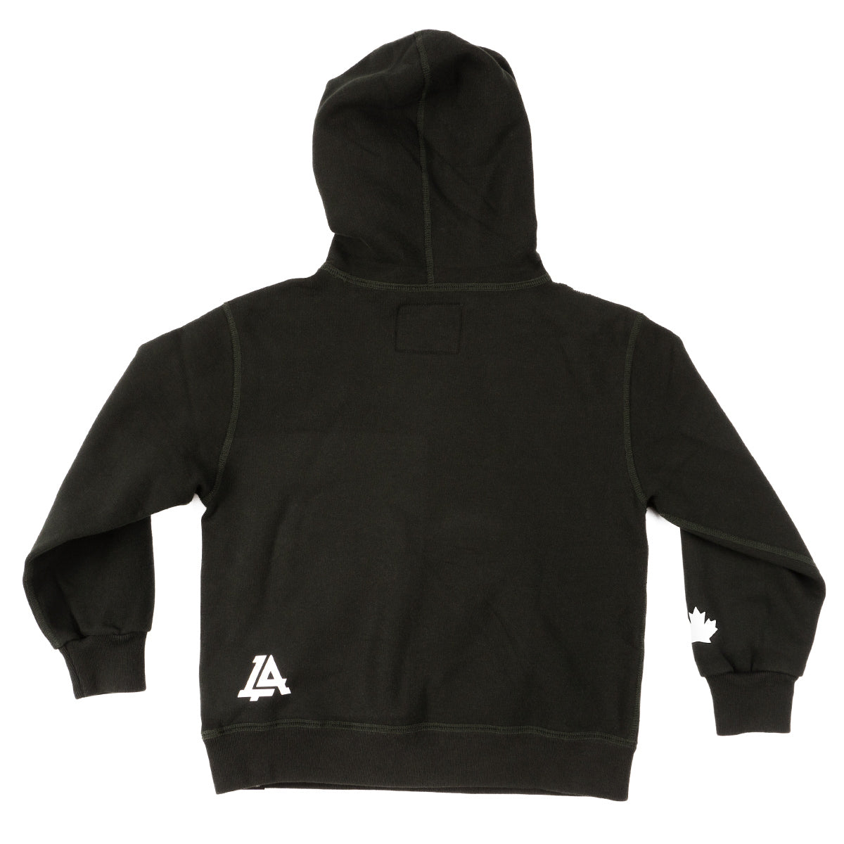 Lost Art Canada - green 807 hoodie sweatshirt back view
