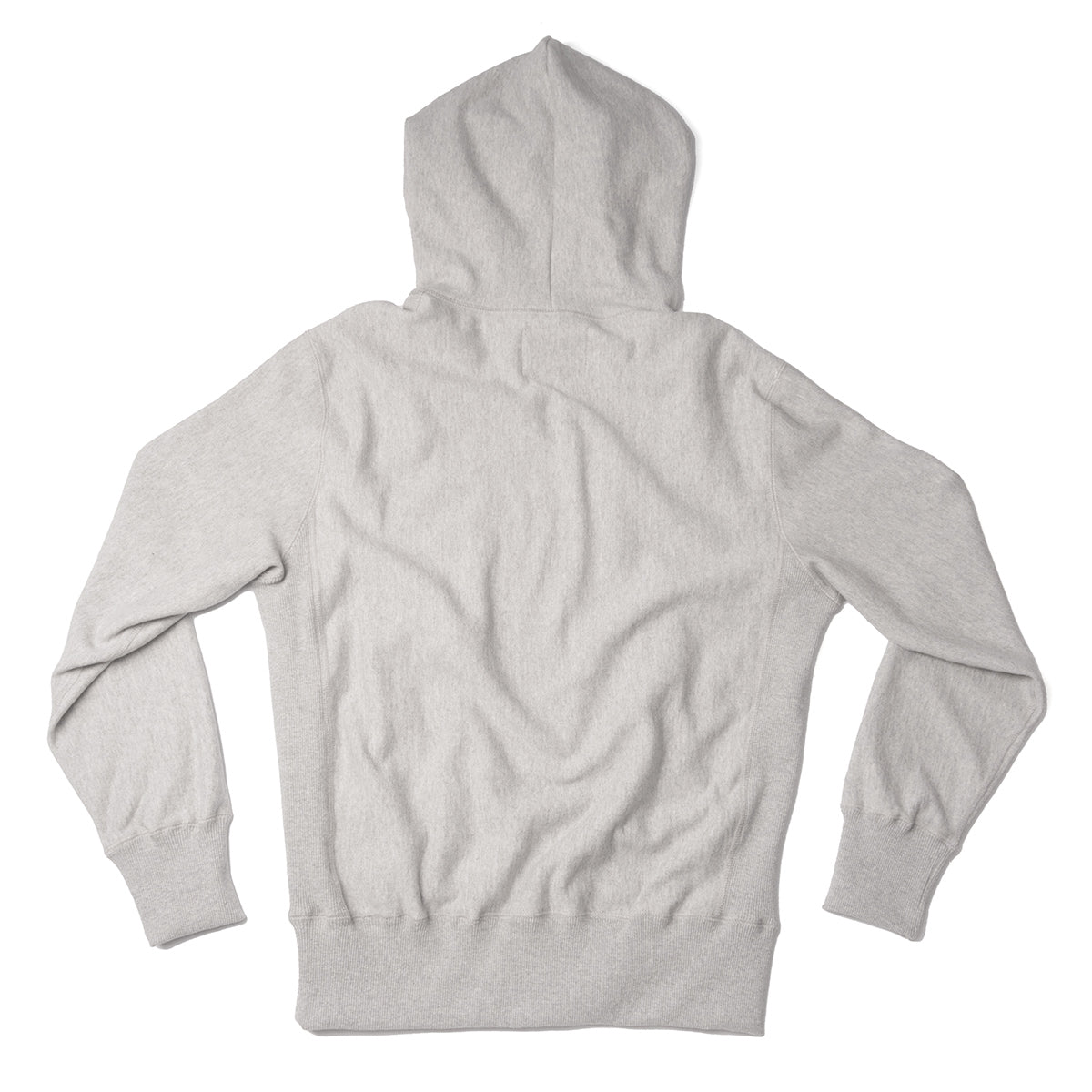 Lost Art Canada - heathered grey reverse weave icon hoodie sweatshirt back view