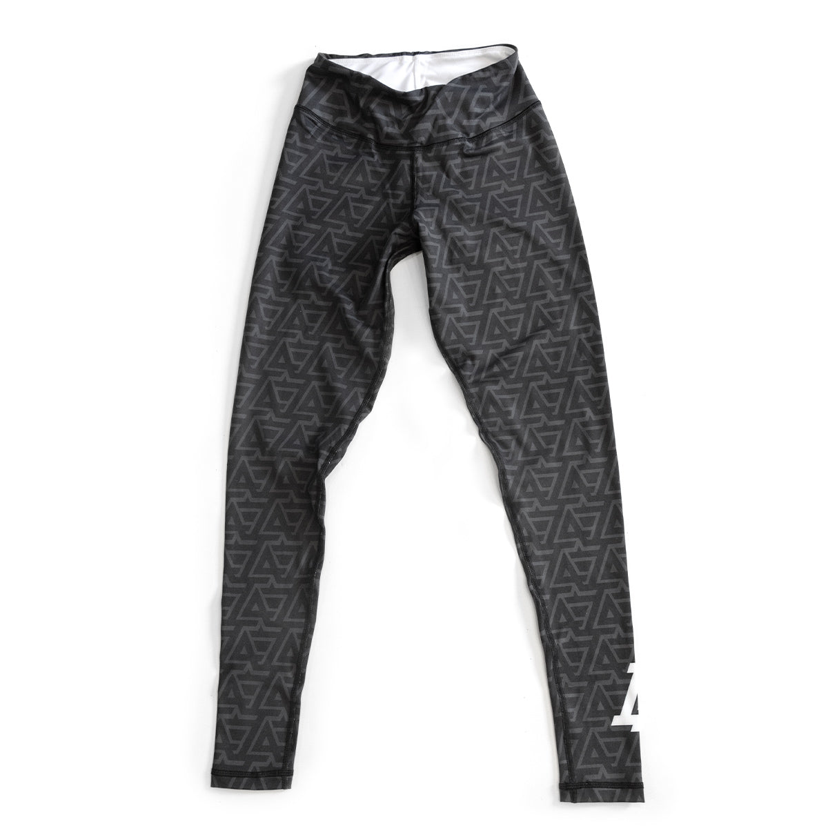 Lost Art Canada - black and grey leggings LA design front view