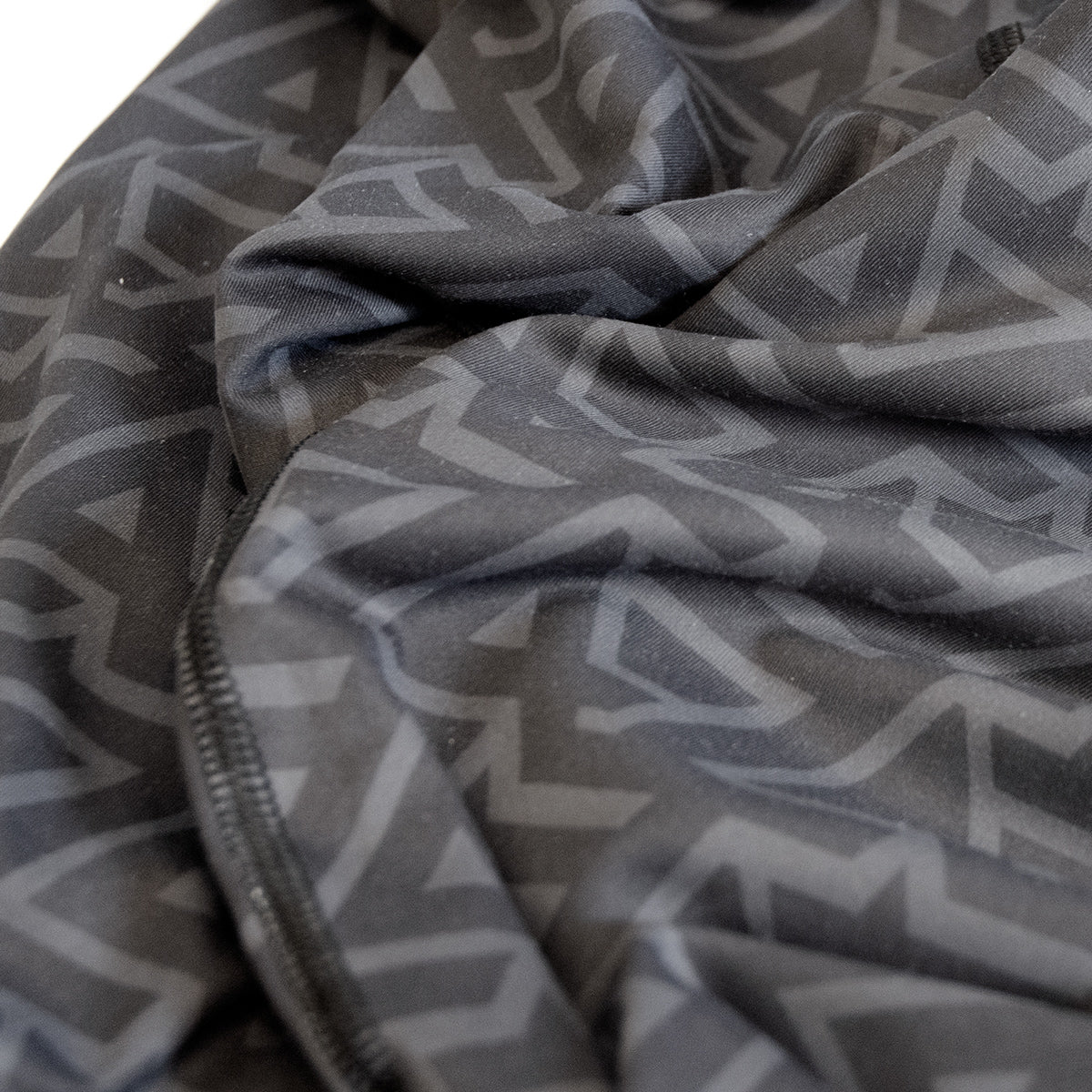 Lost Art Canada - black and grey leggings LA design pattern view