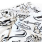 Lost Art Canada - white and black leggings art design close up view