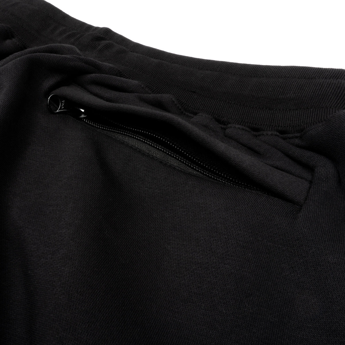 Lost Art Canada - black leisure suit sweatsuit sweatpants back pocket view