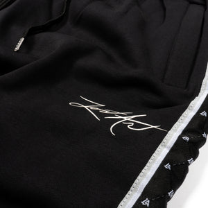 Lost Art Canada - black leisure suit sweatsuit sweatpants leg design view