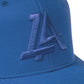 Lost Art Canada - blue outfielder baseball snapback hat close up