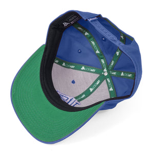 Lost Art Canada - blue outfielder baseball snapback hat inside view