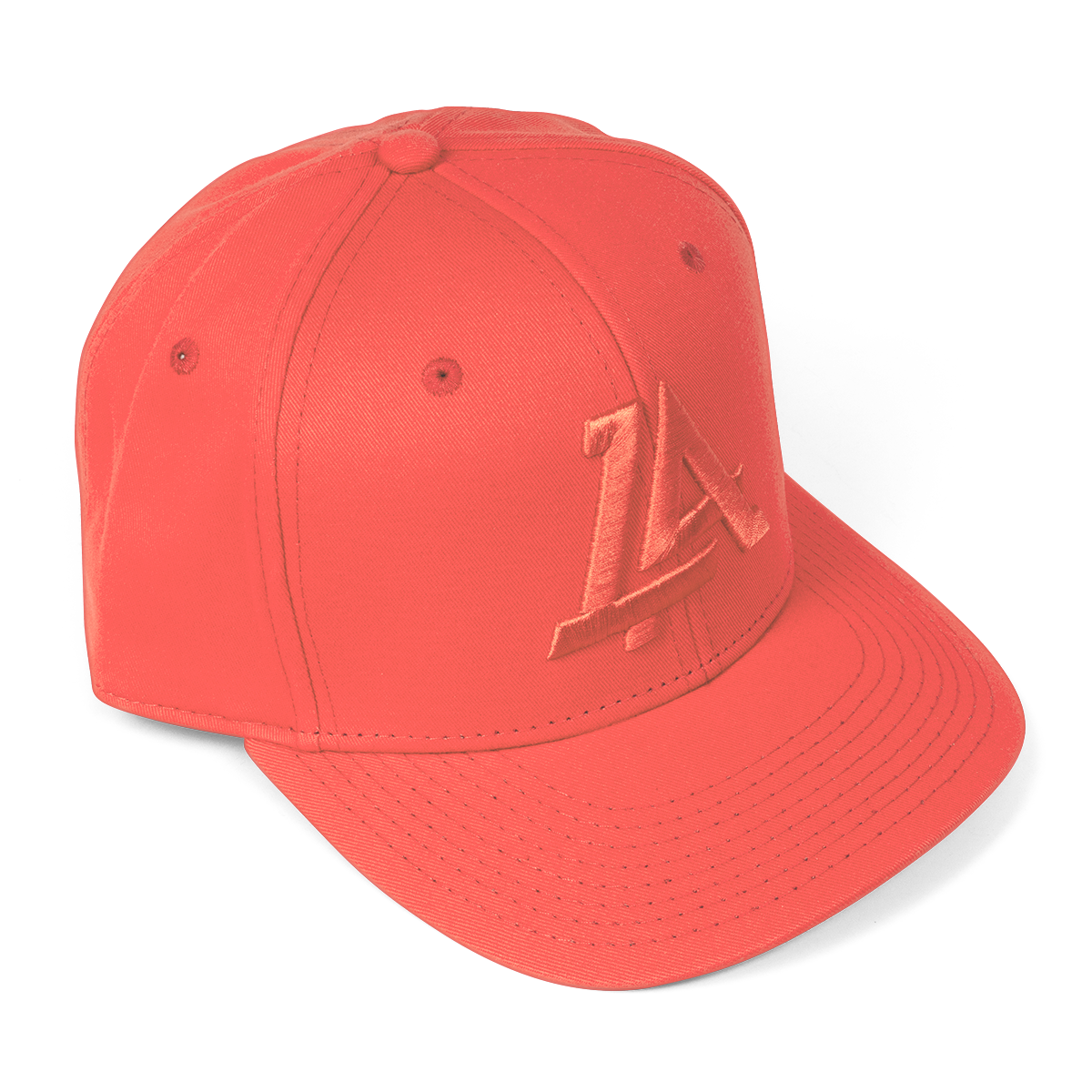 Lost Art Canada - coral outfielder baseball snapback hat front view