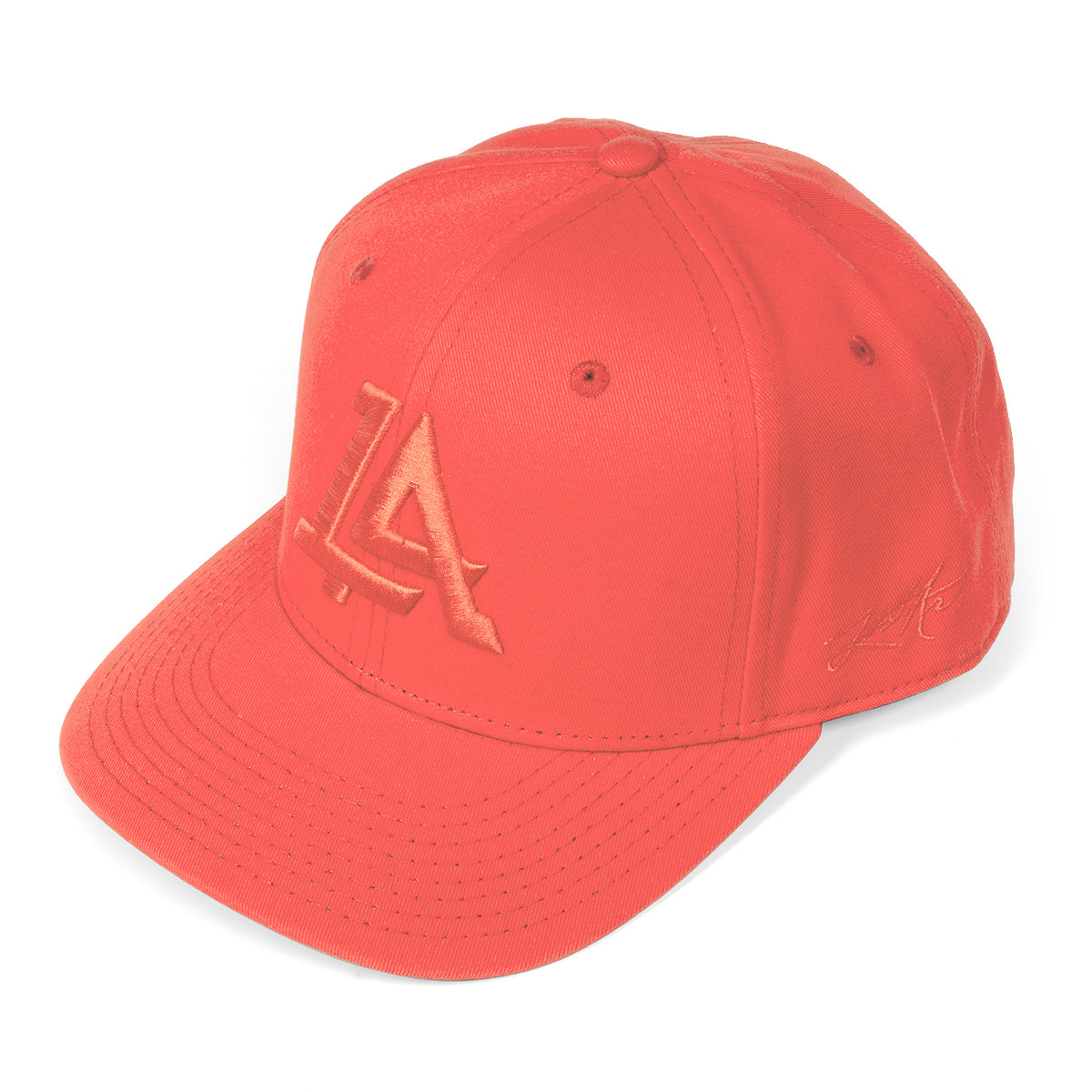 Lost Art Canada - coral outfielder baseball snapback hat side view