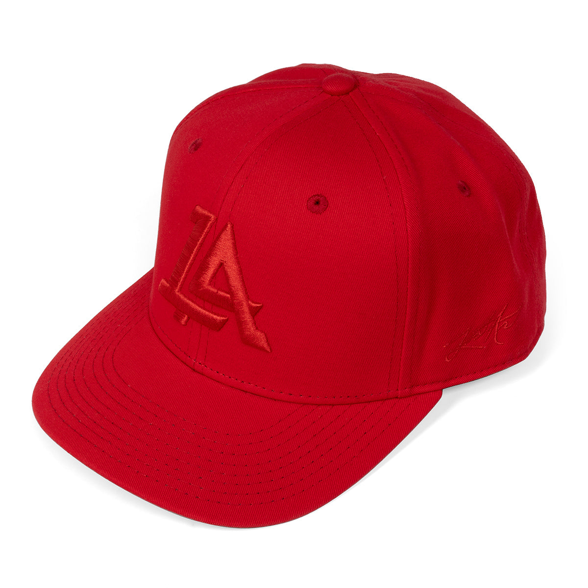 Lost Art Canada - red outfielder baseball snapback hat side view