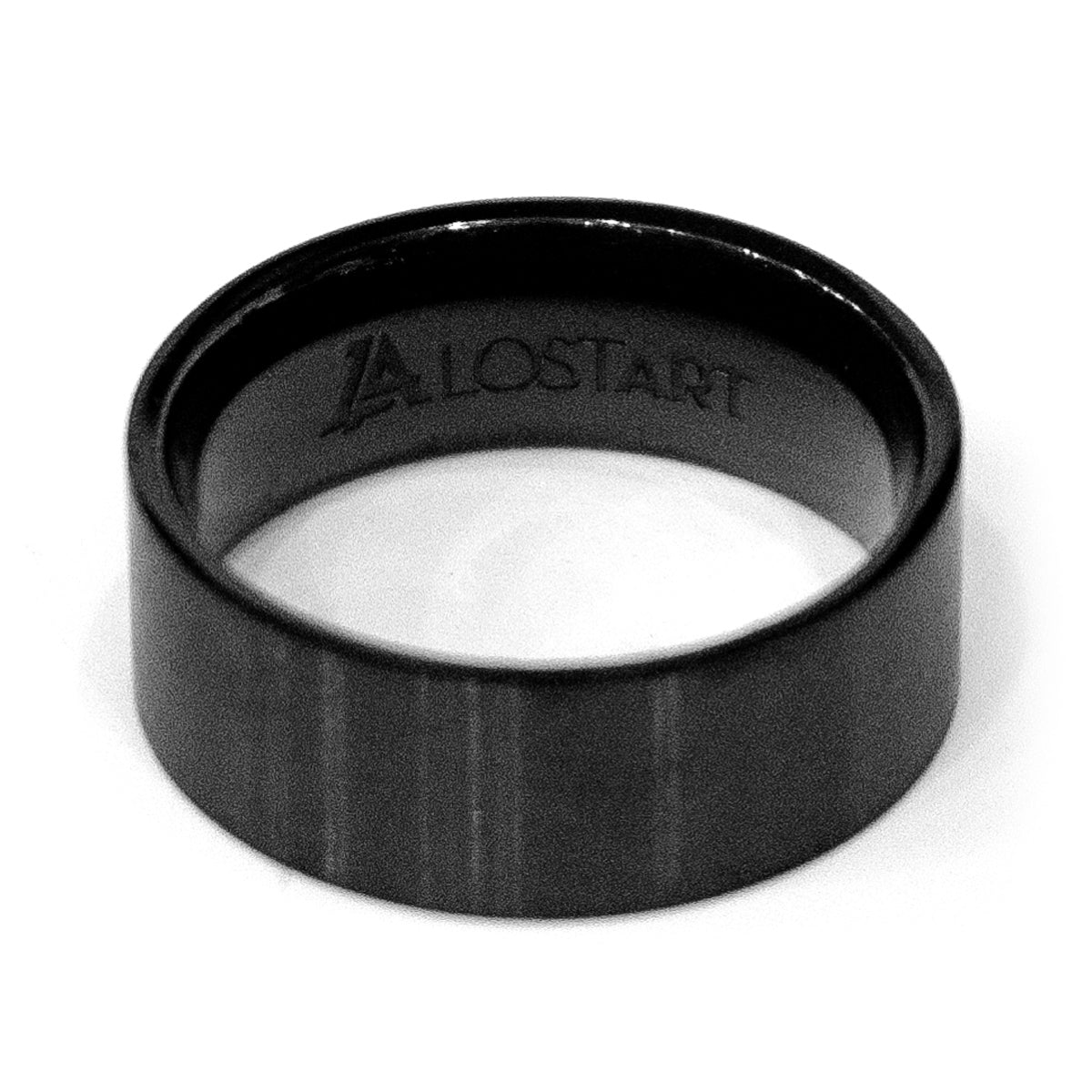Lost Art Canada - black steel jewellery voke ring inside view